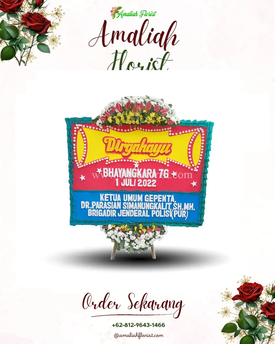 Papan Bunga HUT Ulang Tahun Timpag